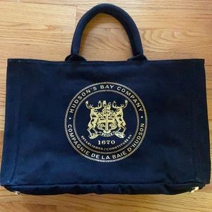 Black canvas Hudson’s Bay Company bag